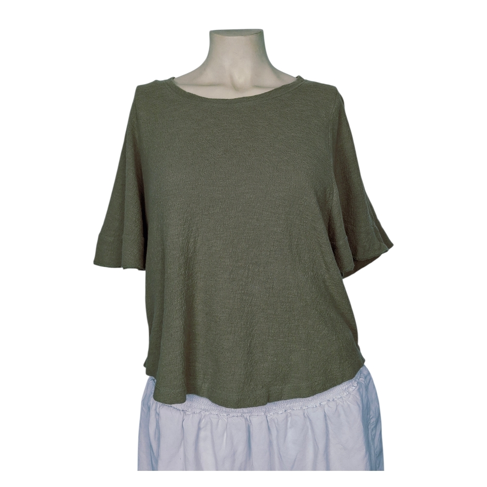 Madewell Olive Short Sleeve Top